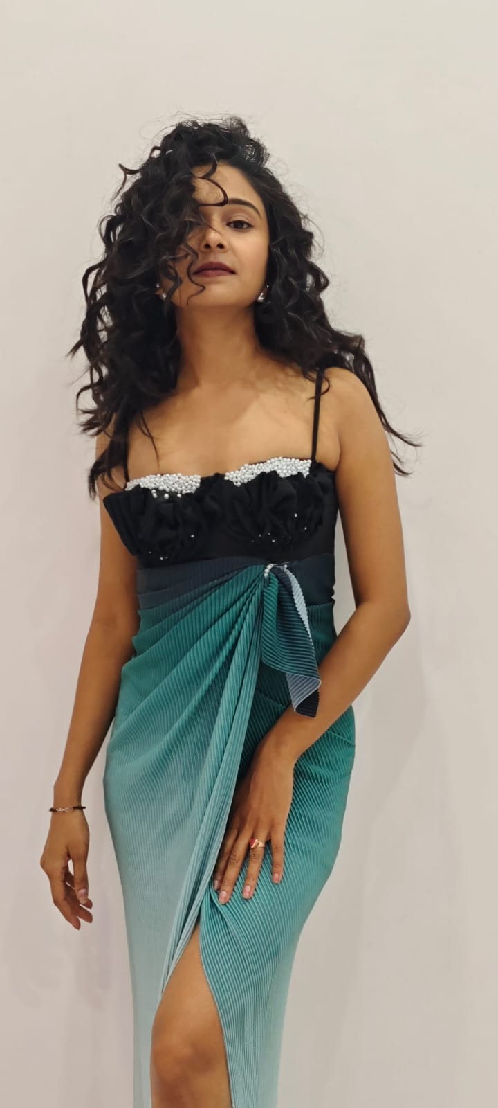 Fashion model outdoors